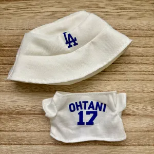 NEW White LA Dodgers Labubu Doll Outfit #17 Shohei Ohtani thumbnail 2