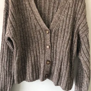 A New Day Brown Knit Cardigan Sweater Jacket Top Medium thumbnail 2