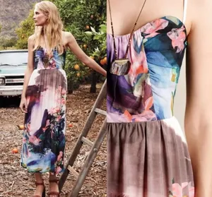 PRE OWNED Anthropologie x Corey Lynn Calter Watercolored Daybreak Midi Dress 0 thumbnail 2