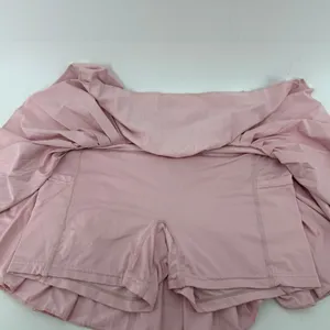 Gold Hinge Pleated Tennis Skirt Skort Light Pink Women M Pickleball Preppy thumbnail 2