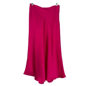 Vero Moda Pink Heart Oli 7/8 High Waist Long Slip Skirt size Medium thumbnail 5