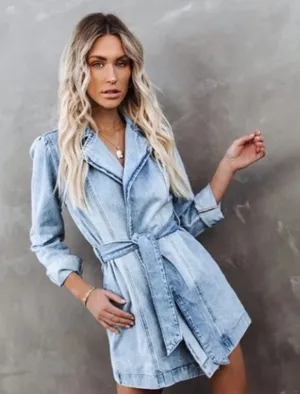 Vici Denim Blazer Dress thumbnail 1