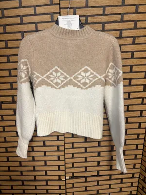 Cupcakes and cashmere tan and cream cardigan and sock set size XS thumbnail 2