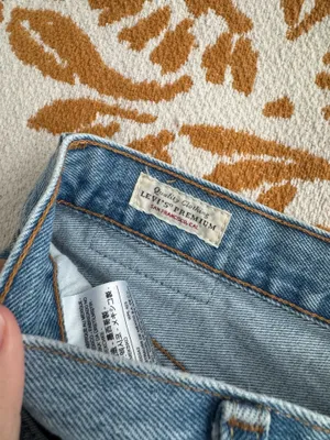 Levi's 501 Blue Distressed Jean Shorts with Frayed Hem thumbnail 6