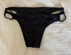 Victoria's Secret Black Bikini Bottom thumbnail 1