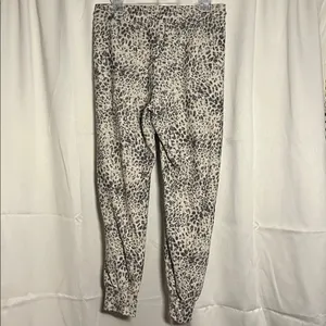 SUNDRY‎ Anthropologie Animal Print Knit Drawstring Jogger Pants Size 2 Medium thumbnail 2
