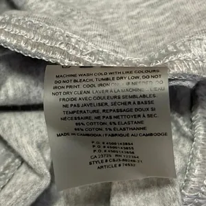 Aritzia TNA Women's Gray Heather Yoga Workout Gym Athletic Biker Shorts Size S thumbnail 5