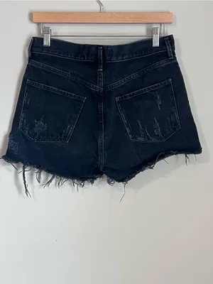 Agolde Denim Shores Jean Distressed Black Size 28 Cotton‎ thumbnail 2