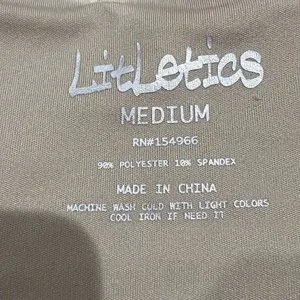 Litletics Tan Biker Shorts Women’s Medium thumbnail 2