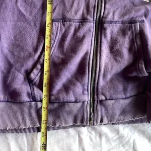 Victoria's Secret Vintage PINK Full Zip Hoodie Purple White Women's Size Large thumbnail 4