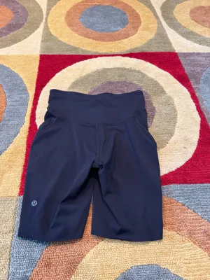 Lululemon Base Pace High Rise Bike Shorts Running 8” Inseam Black Nulux Size 6 thumbnail 6