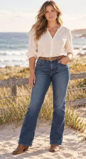 Calvin Klein Jeans Y2K Slim Bootcut Womens Jeans Sz 12 Coastal Cowgirl Classic thumbnail 1