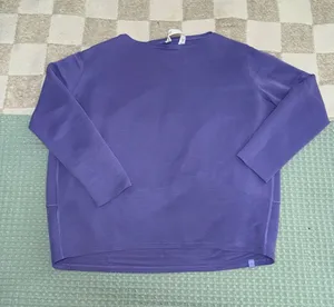 NWOT Lululemon Back in Action Long-Sleeve Shirt *Pique Dark Lavender‎ size 2 thumbnail 1