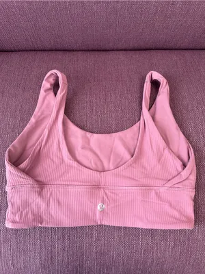 Lululemon Reversible Ribbed Scoop Neck Bralette - Mauve Pink thumbnail 5