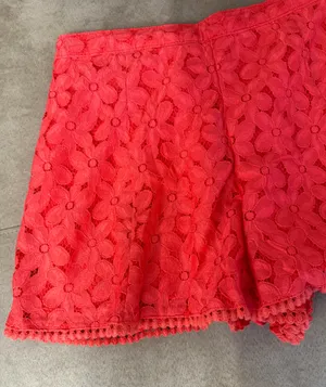 Hollister Red Lace Shorts thumbnail 2