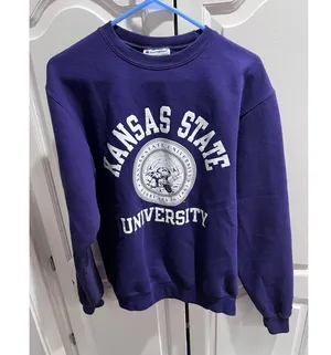Champion Kansas State University Crewneck Sweatshirt Purple K-State Wildcats S thumbnail 8