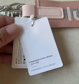 Lululemon Never Lost Keychain Wordmark - Pink Moist/Silver thumbnail 10