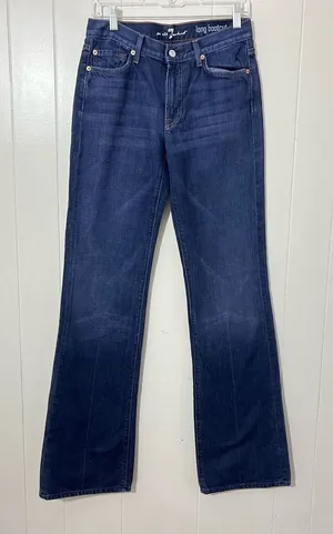 7 For All Mankind Long Bootcut Jeans Women’s 29 Blue 34.5” Inseam thumbnail 1