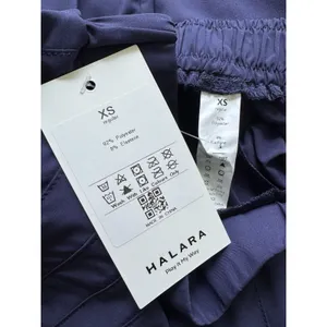 NWT Halara Navy Blue Breezeful High Waisted Side Pocket Shirred Wide Leg Pant XS thumbnail 7