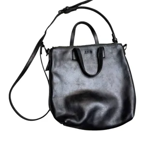 ✨ ABLE Black Leather Crossbody Tote Bag‎ • Convertible Top Handle Purse OS ✨ thumbnail 1