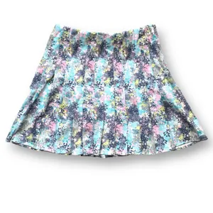 Tee Time Floral Tennis Skort Pleated Athletic Skirt Preppy Small Colorful Sporty thumbnail 9