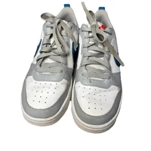 Nike Court Borough Low 2 Women's 7.5 Big Kids 6Y White Gray Blue BQ5448-117 thumbnail 2