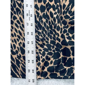 Vintage 80s Animal Print Women's Size 7/8 Blouse Top Shirt - Faux Leather Retro thumbnail 6