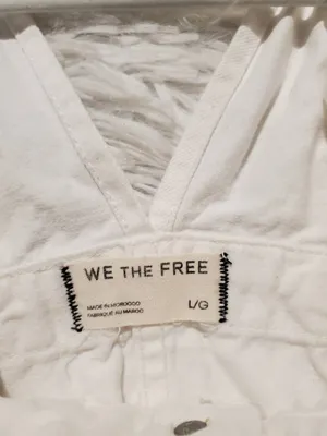 We The Free Edie Denim Skirtall in White Large thumbnail 7