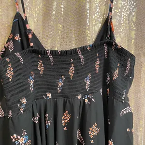 Express Black Orange Paisley Floral Handkerchief Dress, Large‎ thumbnail 8