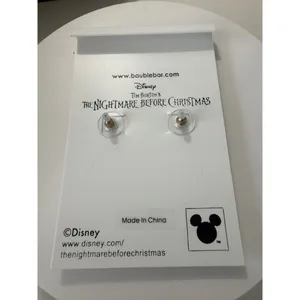 Disney BaubleBar Nightmare Before Christmas‎ Jack Sally Heart Stud Earrings New thumbnail 3