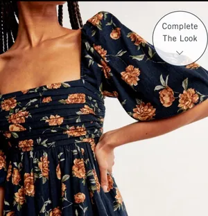 Abercrombie The Emerson Linen-Blend Puff Sleeve Mini Dress thumbnail 3