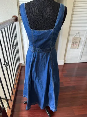 NWT Jason Wu denim maxi dress belt size 6 thumbnail 3