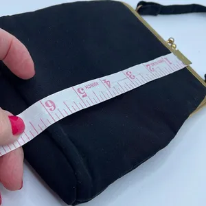 Vintage Virginia ribbed fabric tiny satchel. . thumbnail 9