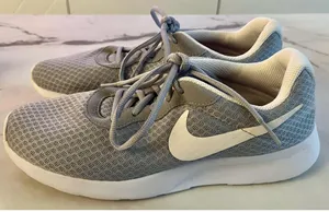 Nike Women’s Gray + White Sneakers thumbnail 3