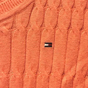 Tommy Hilfiger Womens Coral Cable Knit Sweater Shirt Size S P Cotton Blend‎ thumbnail 3