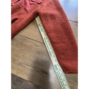 Old Navy Women Size Medium Sherpa Jacket Zip Pockets Polyester Fall Autumn Cozy thumbnail 8