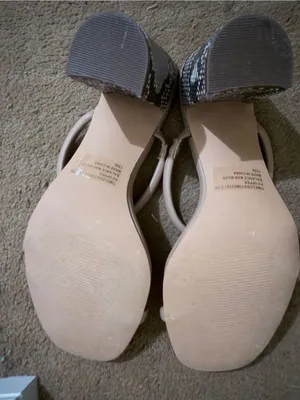 Steve Madden Nude Blush Square-Toe Strappy Heeled Sandals thumbnail 3