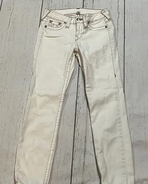 True religion white skinny jeans thumbnail 1