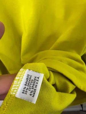 Bryn Walker Alden Shirt in Bamboo‎ Fleece Yellow Womens Size S thumbnail 7
