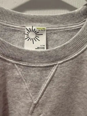 Aerie OFFLINE by Crewneck Cropped thumbnail 2