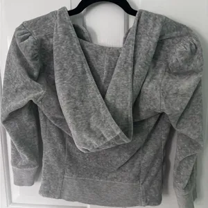 Juicy Couture Gray Hoodie with Pink Label thumbnail 1
