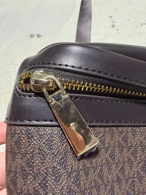 Michael Kors Brown Monogram logo Belt Bag with Gold Hardware thumbnail 5
