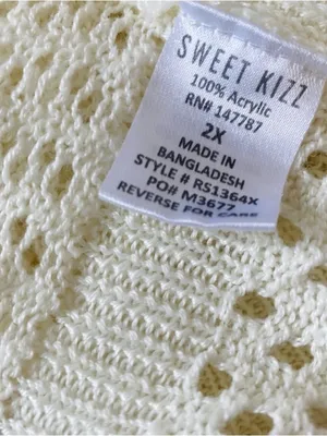 SWEET KIZZ Pointelle Crochet Cardigan thumbnail 6