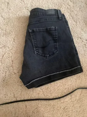 Size 12 Black Levi Strauss jean shorts thumbnail 2