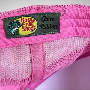 BASS PRO SHOP Pink Adjustable Trucker Hat One Size Fits Most |‎ EUC thumbnail 5