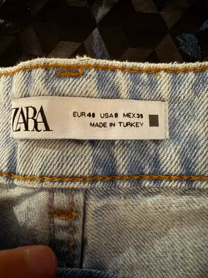 {ZARA} Full Length Distressed Wide Leg Jeans thumbnail 5
