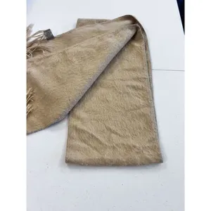 Capchatex Tan Brown Soft Alpaca Scarf w/ Fringe from Peru Soft And Warm‎ thumbnail 3