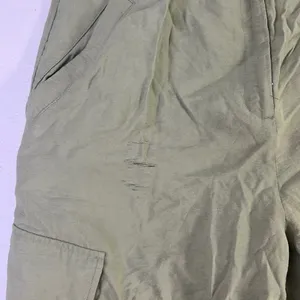 RTR Ramy Brook Women's Emil Pants sz 6 olive wide leg cargo solid green pockets thumbnail 7