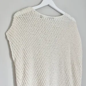 ATM Anthony Thomas Melillo Diagonal Stitch Knit Pullover Boat Neck Top Ecru White Size Medium thumbnail 6