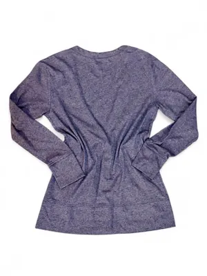 Old Navy Heathered Blue Oversized V-Neck Button Down Cardigan Sz XS thumbnail 4
